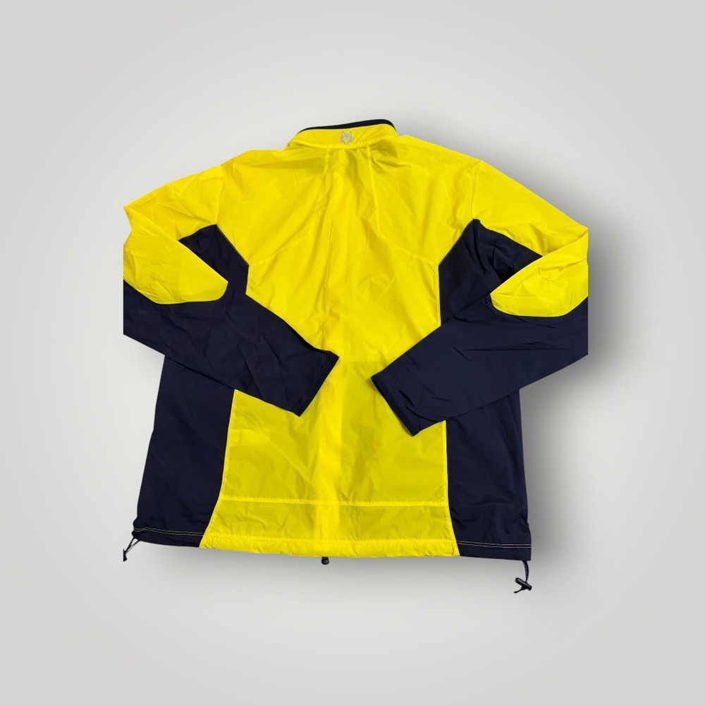 Greyson Colorblock Trailwolf Jacket Men Large Yellow Blue Ripstop Windbreaker - Picture 4 of 12